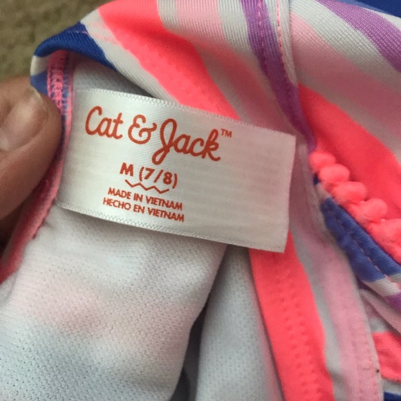 Striped Ruffle One-Piece Swimsuit - Picture 2 of 3